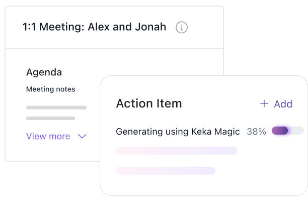 ai meeting notes with keka