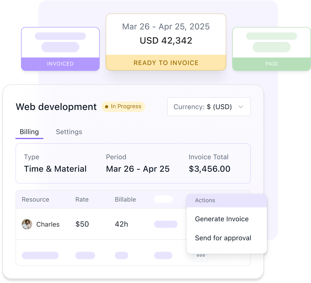 Simplify billing for even the most complex projects 