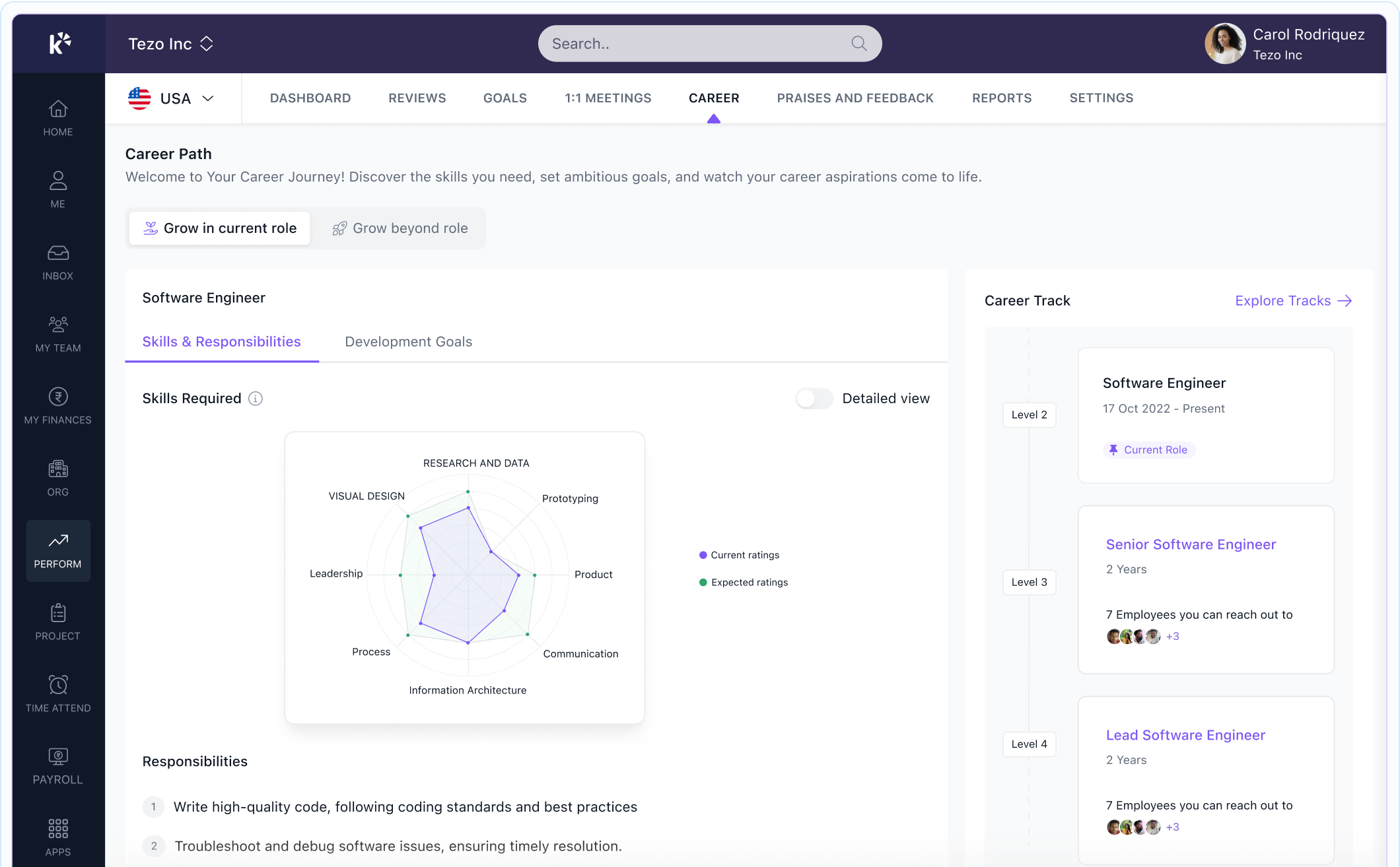 Guide your team to greatness with career paths made just for them