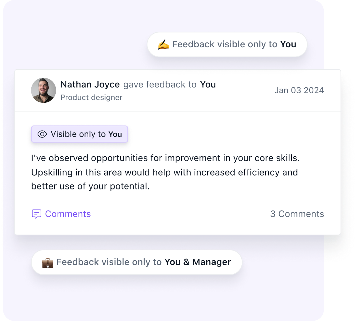 Feedback, right on time—private, flexible, and hassle-free!