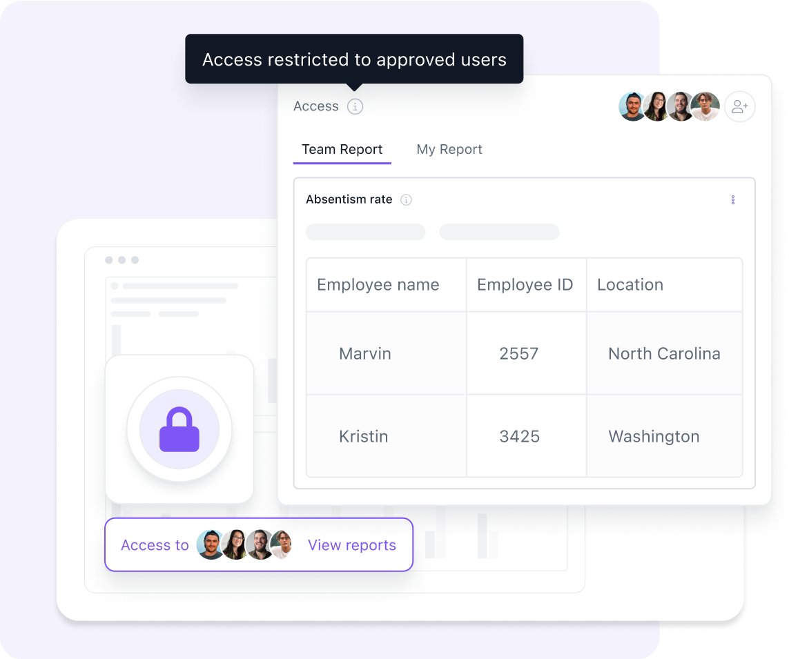 Role-based access for maximum<br class="d-none d-lg-block"> data privacy & security
