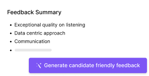 personalized candidate feedback