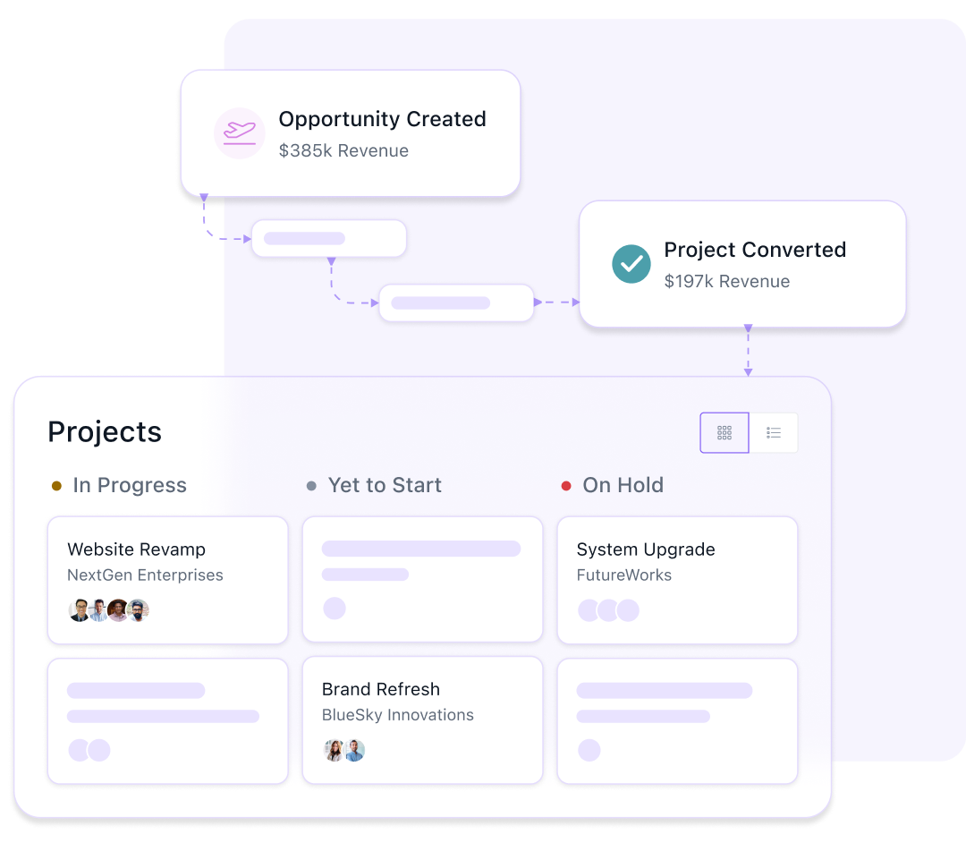 Stop switching: track every deal and project in one place