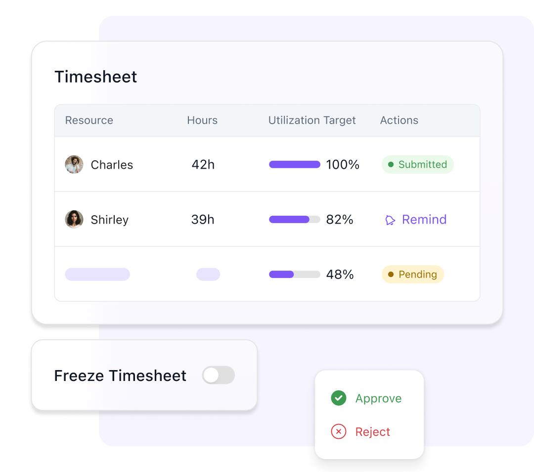 Take charge of time with advanced timesheet management
